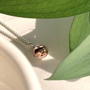 Claudine Moncion Designer Volume Collection Dot Necklace Sterling Silver 925